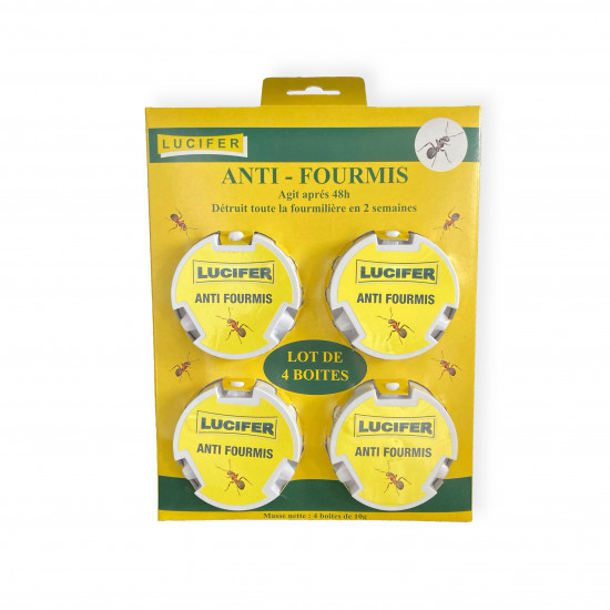 LOT DE 4 BOITES ANTI-FOURMIS