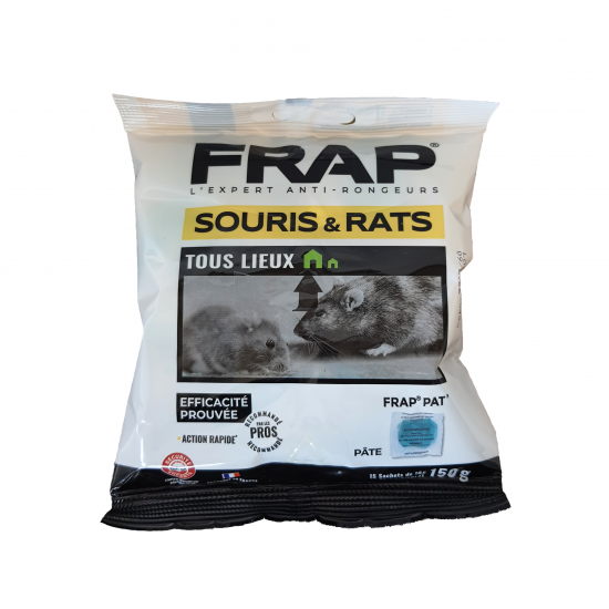 PÂTES RATICIDE - SOURICIDE PROFESSIONNELLES (150g) - FRAP PAT