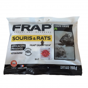 BLÉ RATICIDE - SOURICIDE PROFESSIONNEL (150g) - FRAP GRAIN'TECH