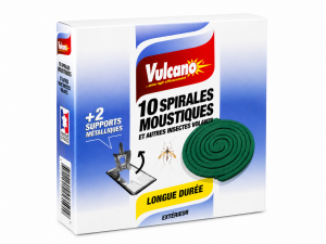 Spirales anti-moustiques Vulcano lot de 2 – protection extérieure contre les moustiques