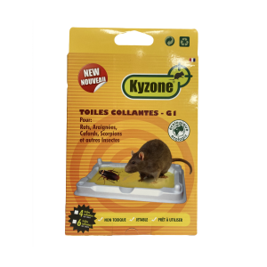 LOT DE 2 PIEGES A GLU POUR SOURIS ET INSECTES (contient 4 pièges)