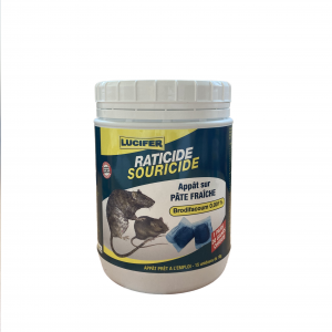 PÂTES RATICIDE - SOURICIDE (150g) BRODIFACOUM- LUCIFER + GANTS OFFERTS